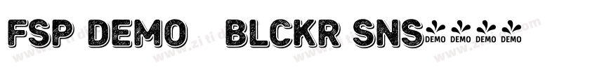 FSP DEMO   Blckr Sns字体转换